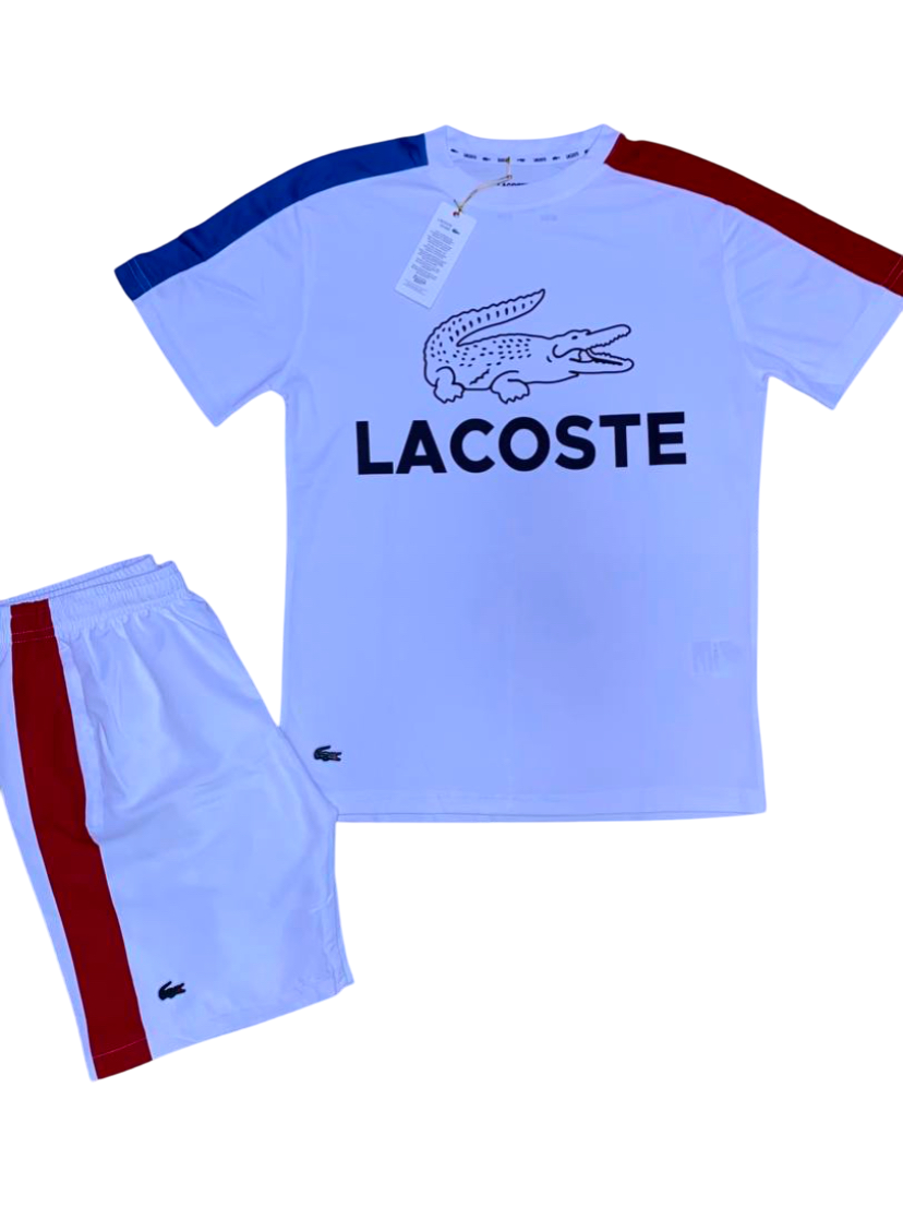 Complete summer Lacoste white-red-blue