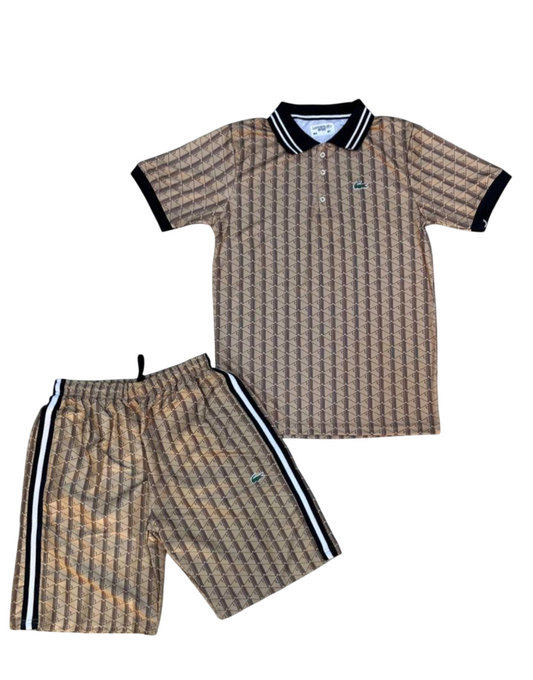 Complete Summer Polo Lacoste Monogram beije