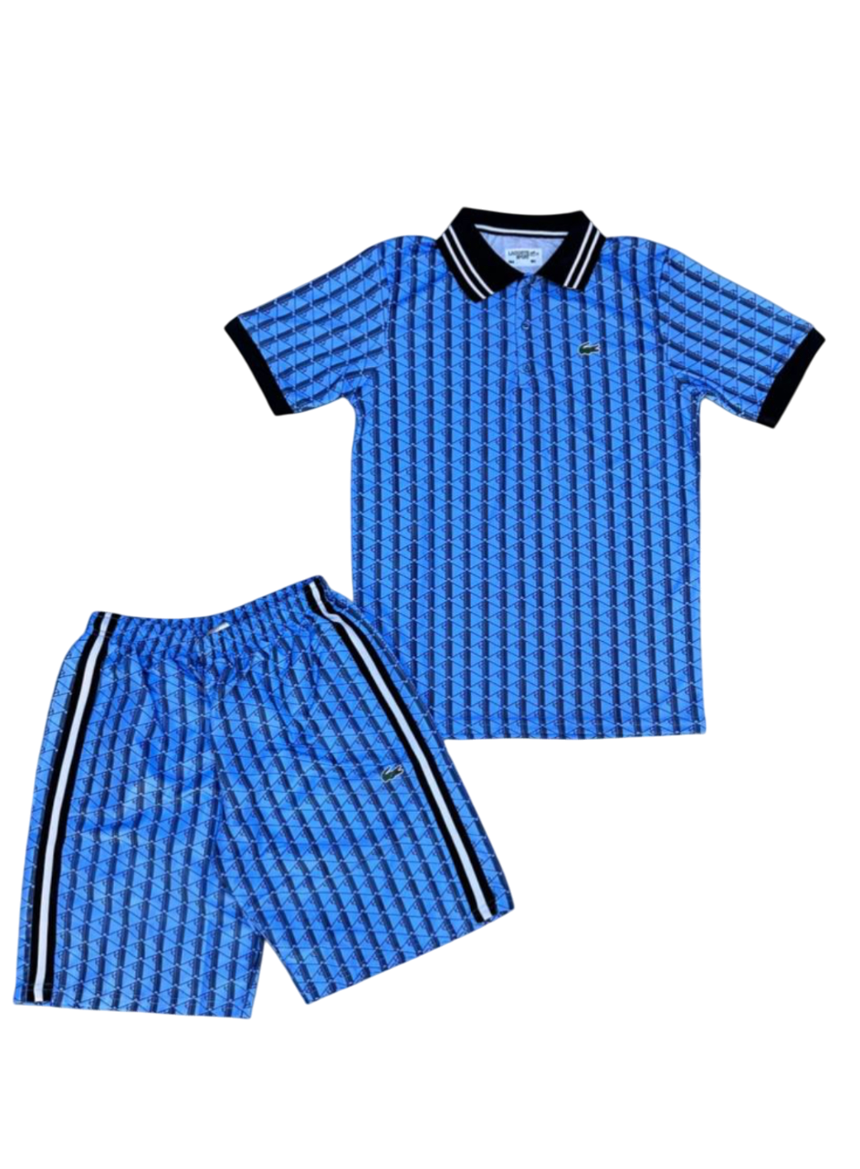 Complete Summer Polo Lacoste Monogram sky-blue