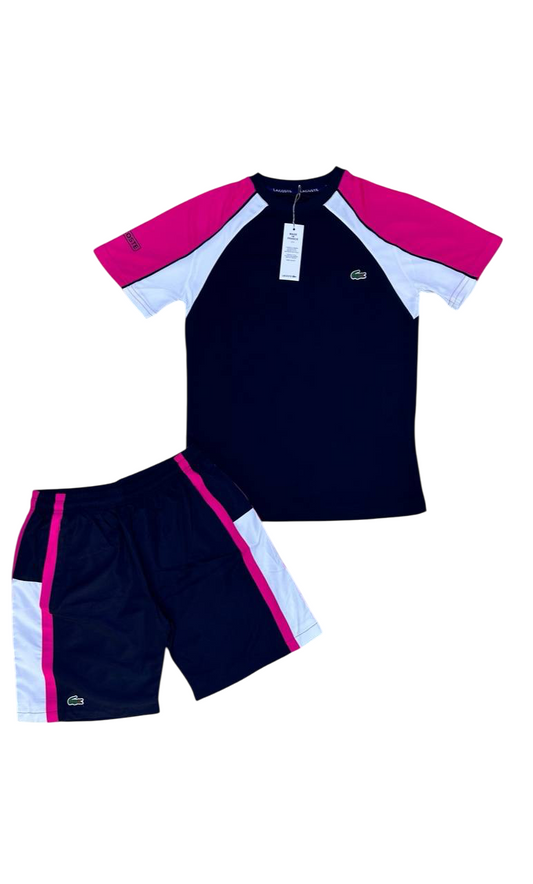 Complete summer Lacoste pink black white