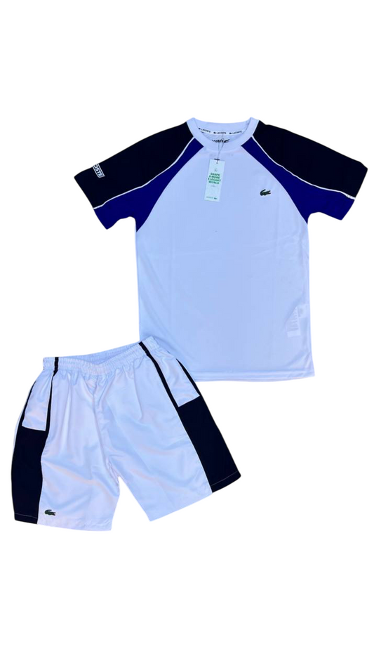 Complete summer Lacoste white black blue