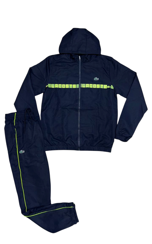 Tracksuit Lacoste black yellow