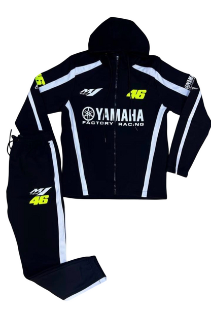 Tracksuit Yamaha black-white