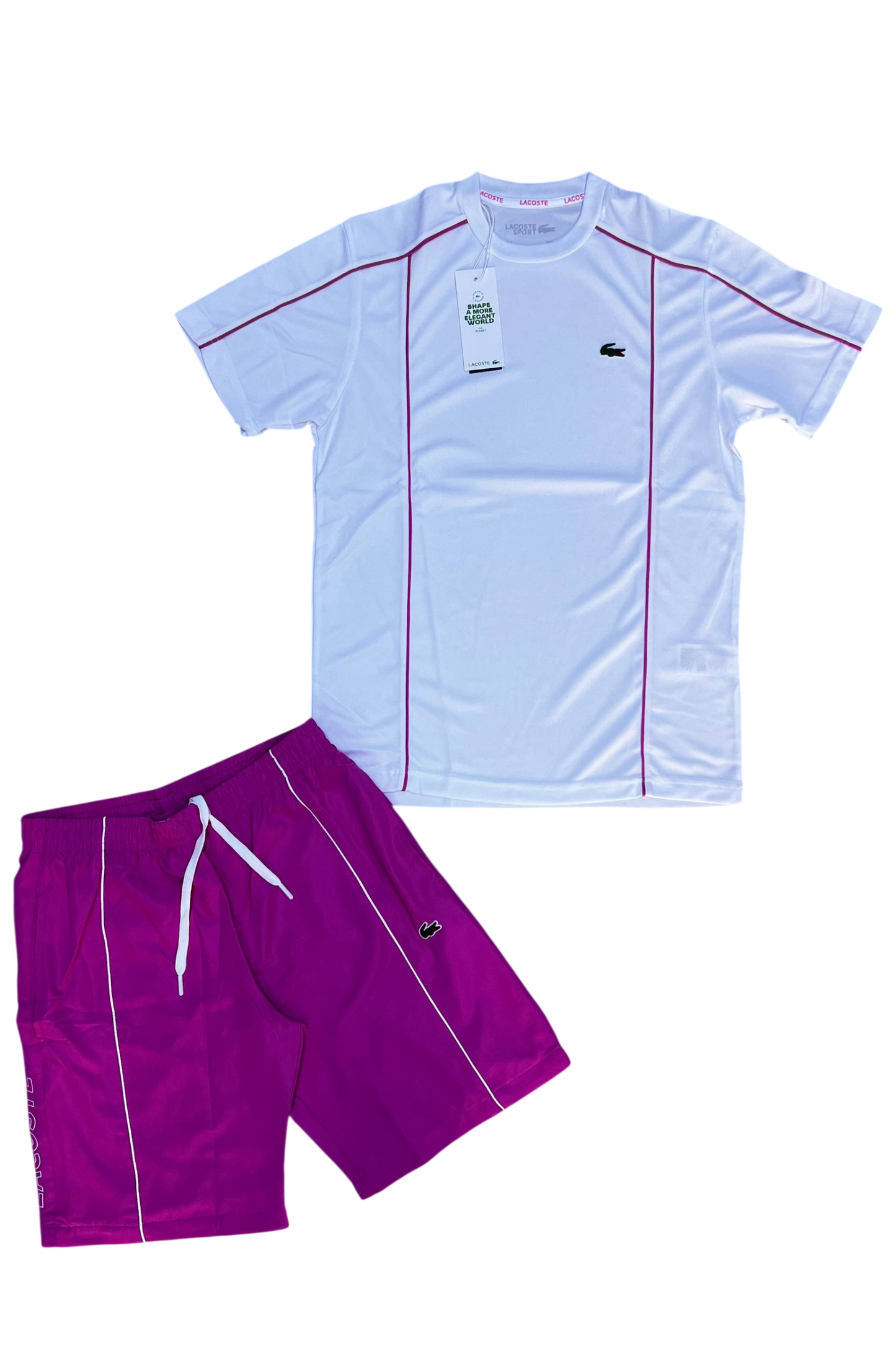 Complete summer Lacoste white pink