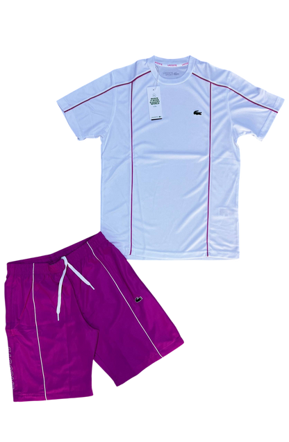 Complete summer Lacoste white pink