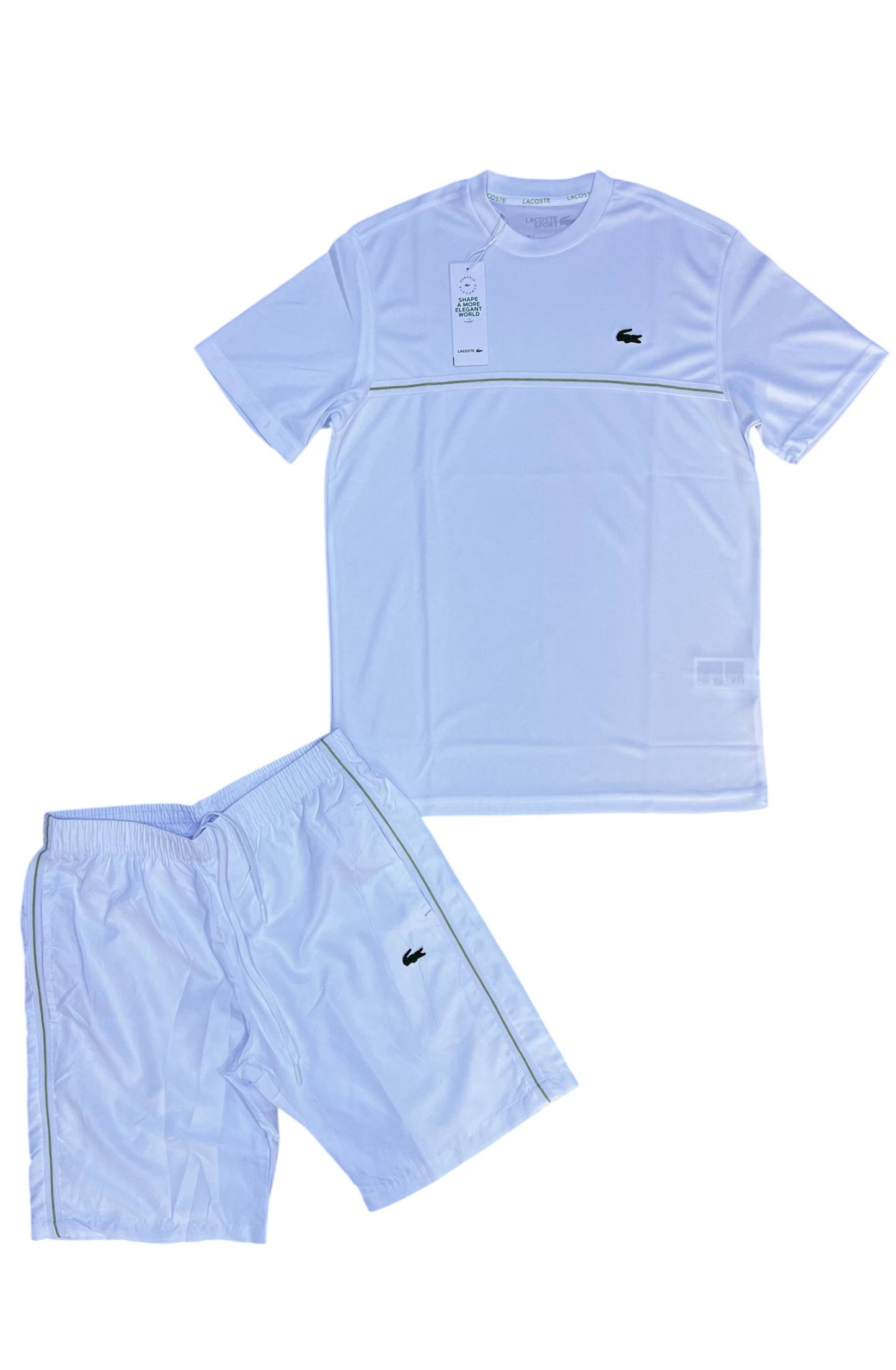 Complete summer Lacoste white green