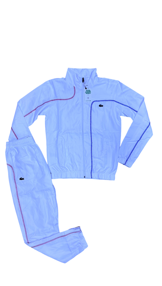 Tracksuit Lacoste white-blue-red