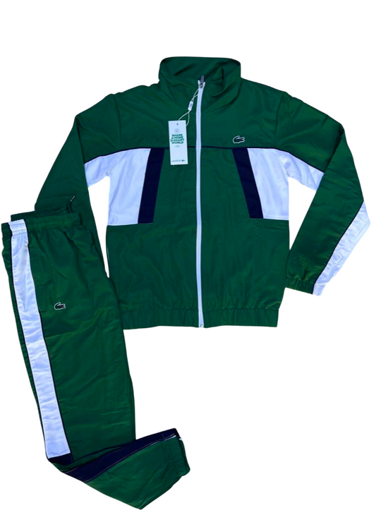 Tracksuit Lacoste green-white-black